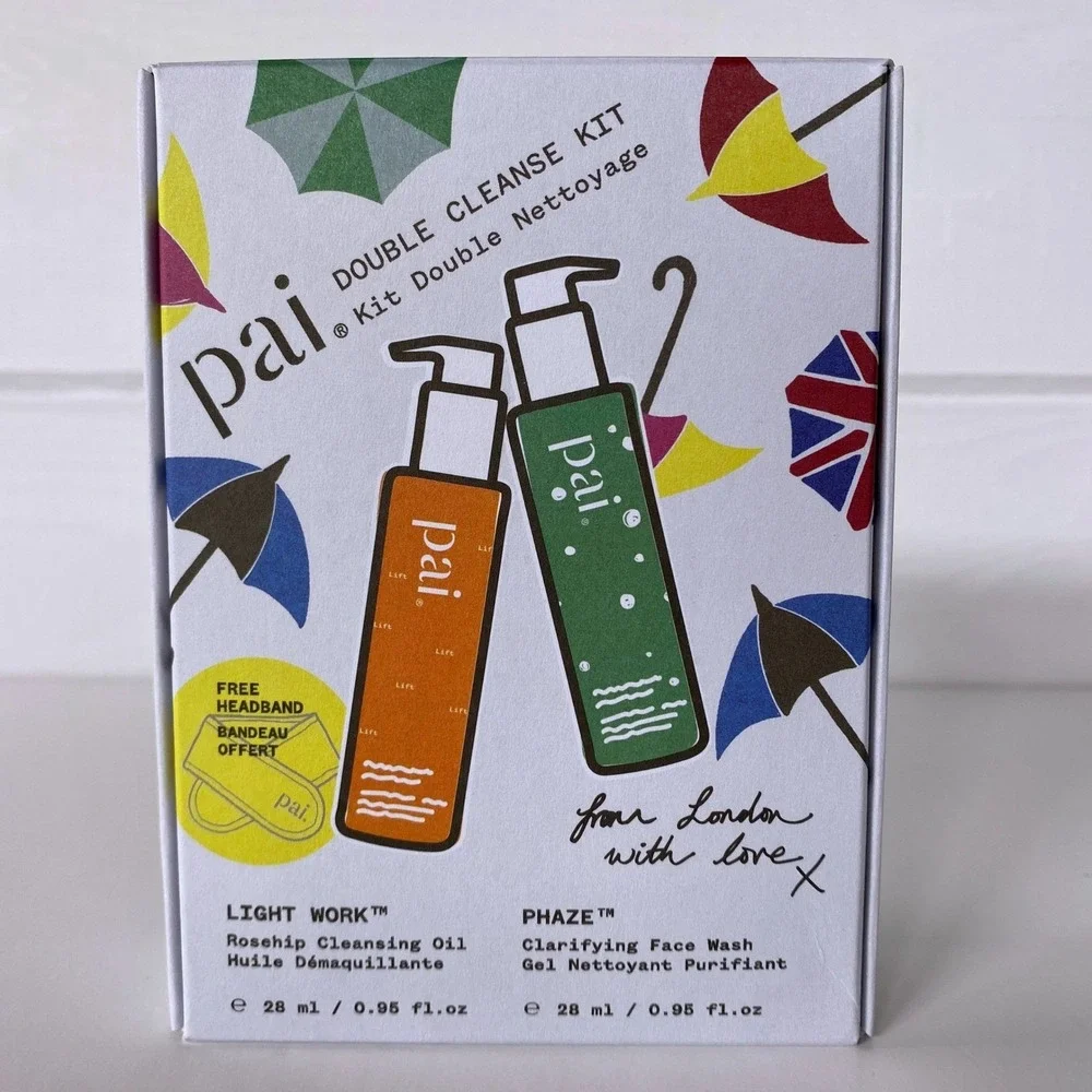 PAI Skincare Double Cleanse Kit NIB Light Work Cleansing Oil Phaze PHA Face Wash